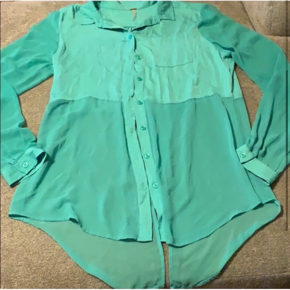 Free People Long Sleeve Blouse - Picture 4 of 5